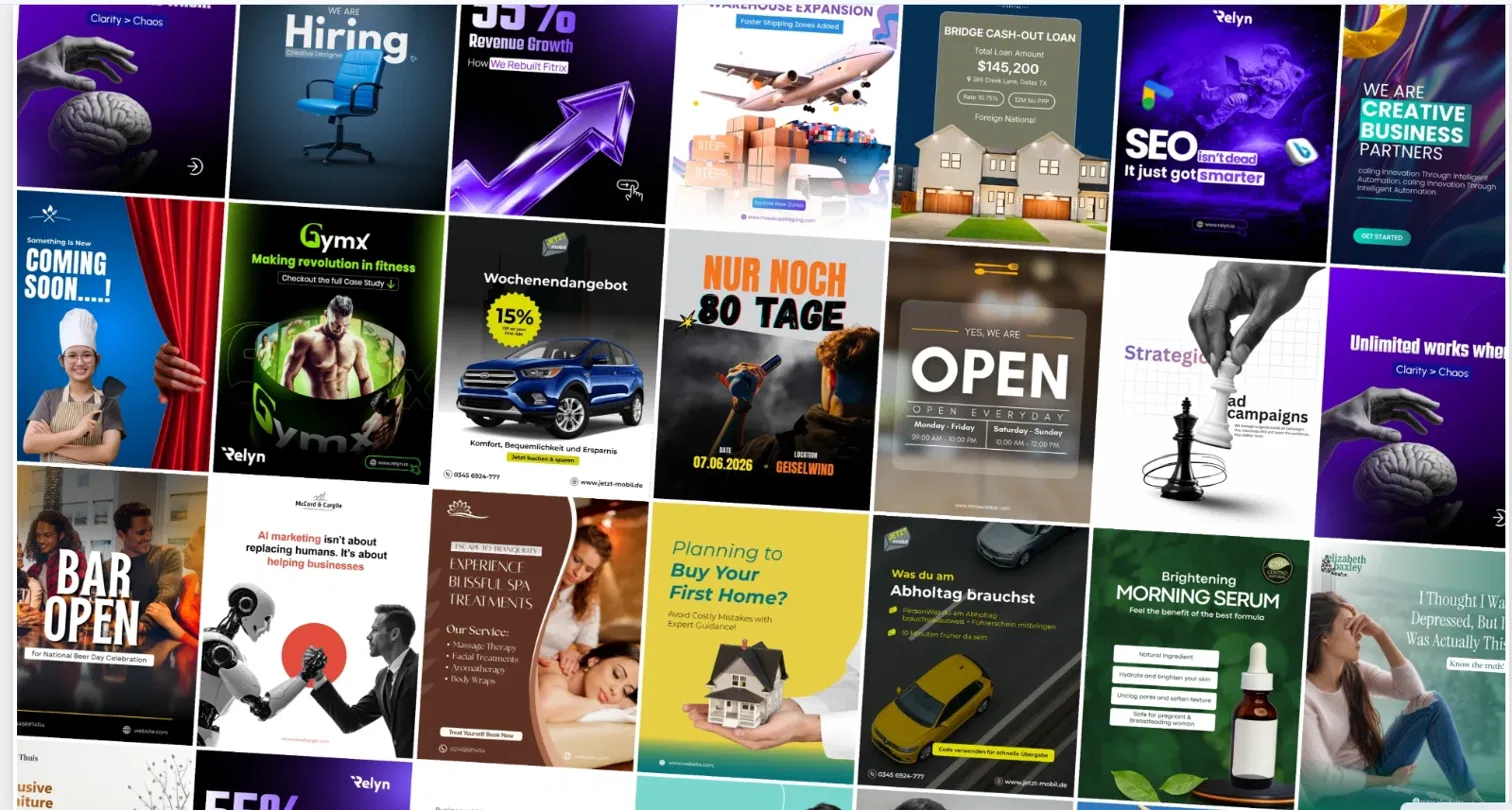 Business social media designs