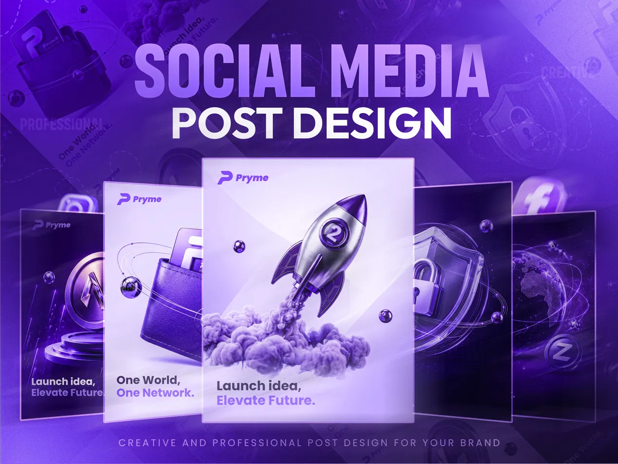 Pryme social media designs