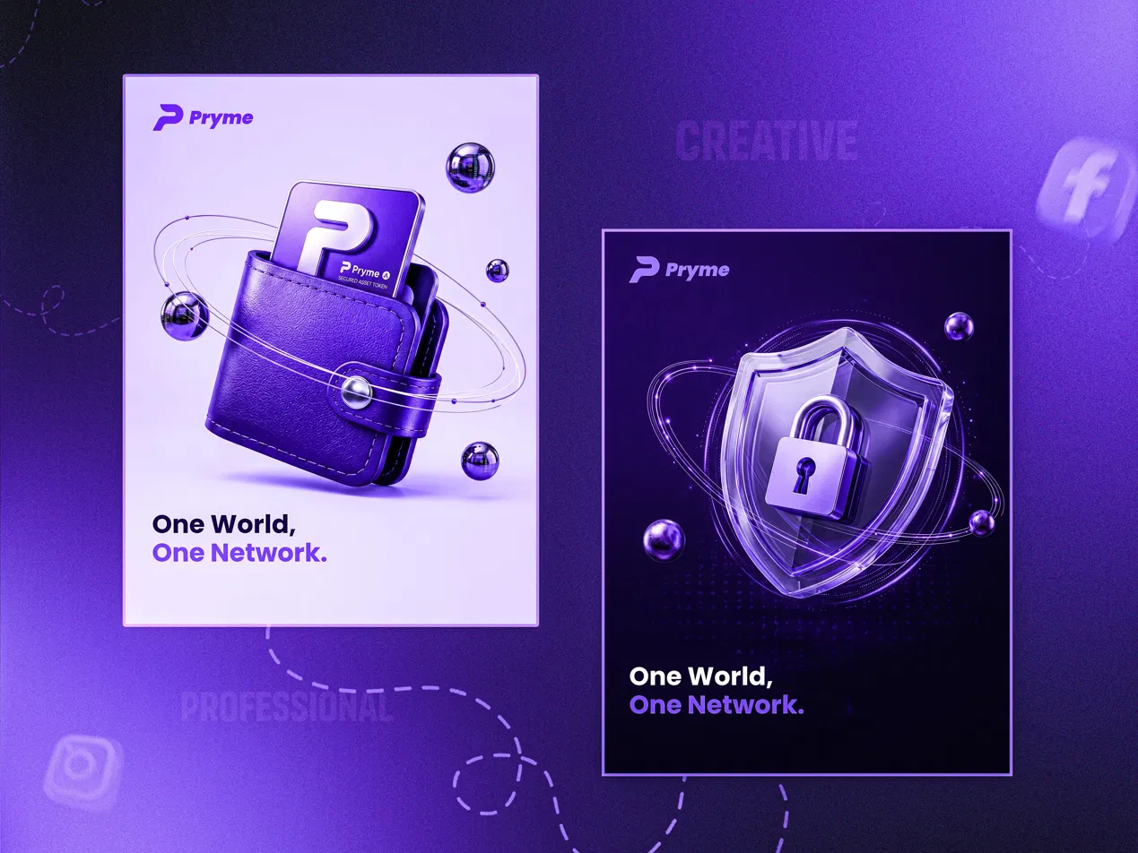 Pryme brand visuals